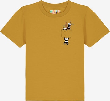watabout.kids Shirt 'Pocket Pandas' in Yellow: front