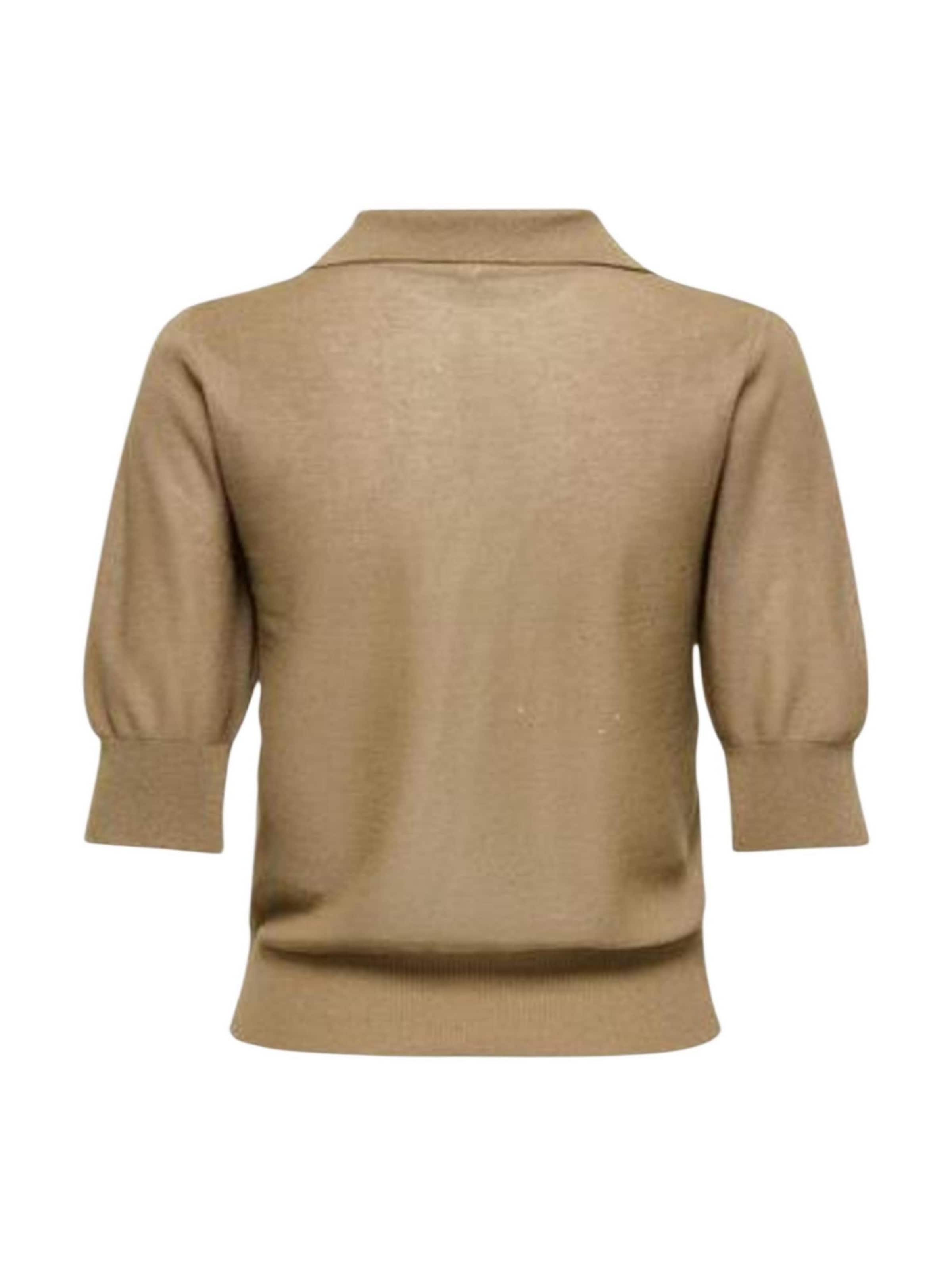 Pullover 'Onlane Ss Sequins V-Neck Cc Knt 15362964' di ONLY in beige