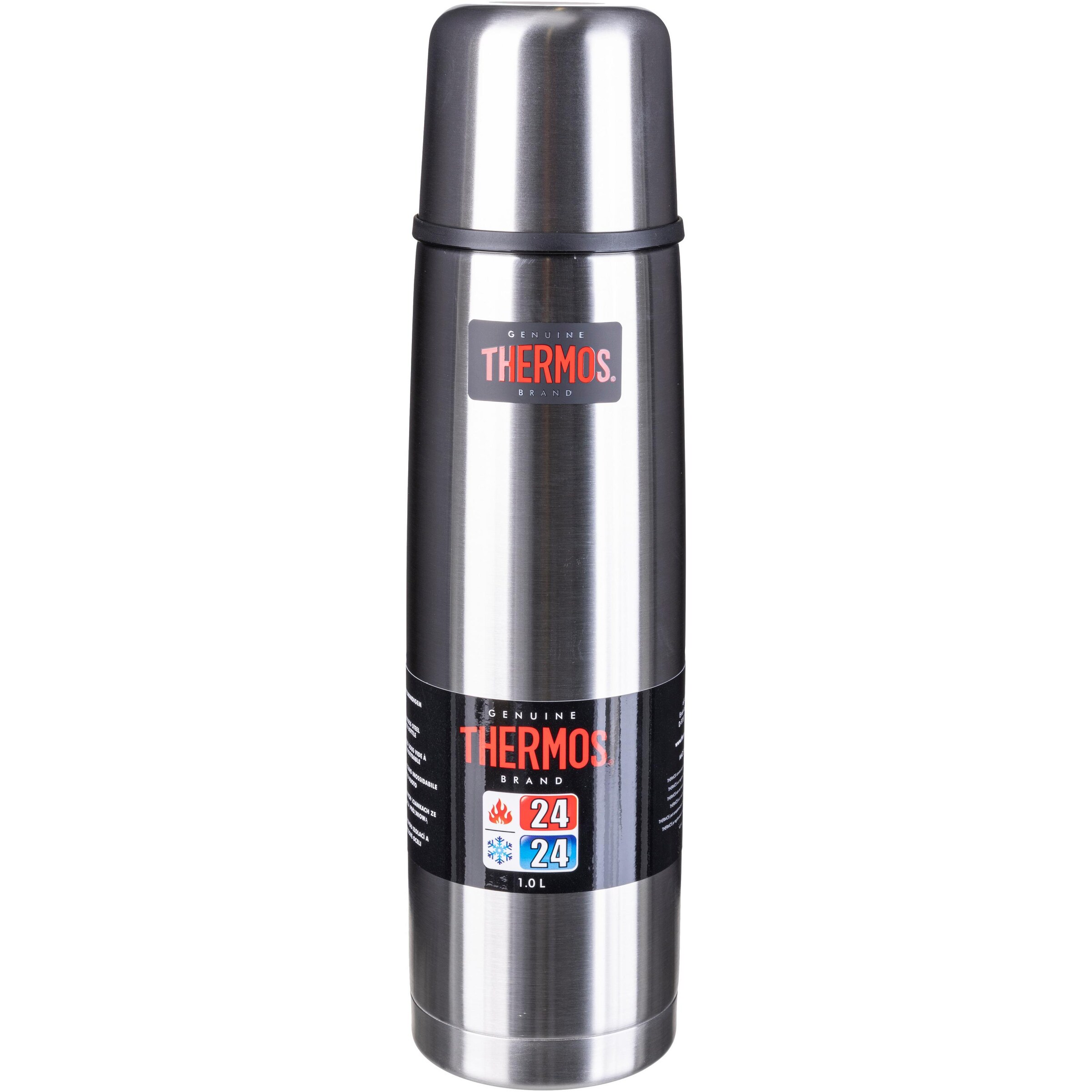 THERMOS Drinking Bottle in Silver: front