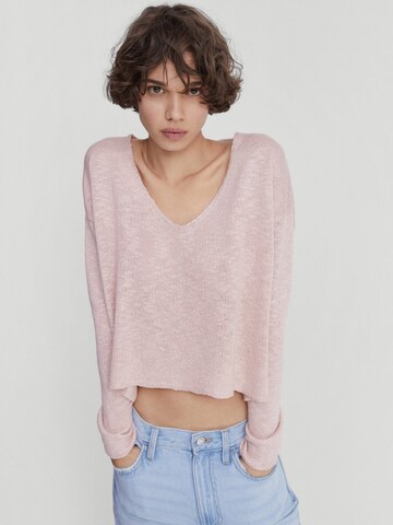 MANGO Trui 'OPORTO' in Roze: voorkant