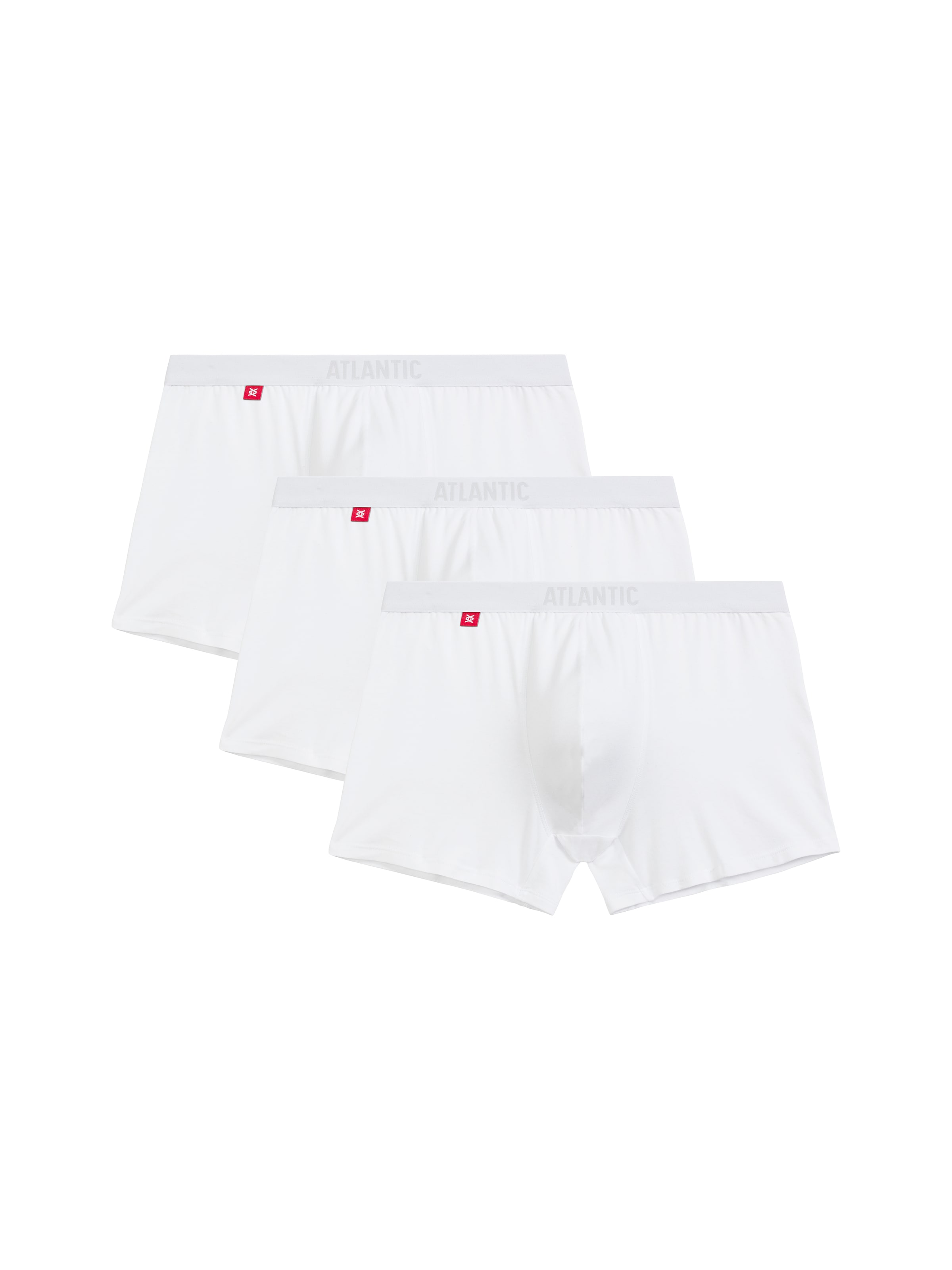 Atlantic Boxer shorts 'ATLANTIC' in White: front