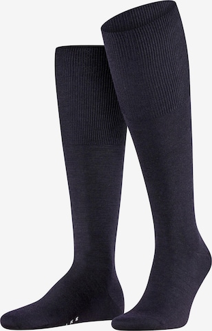FALKE Knee High Socks 'Airport' in Blue: front