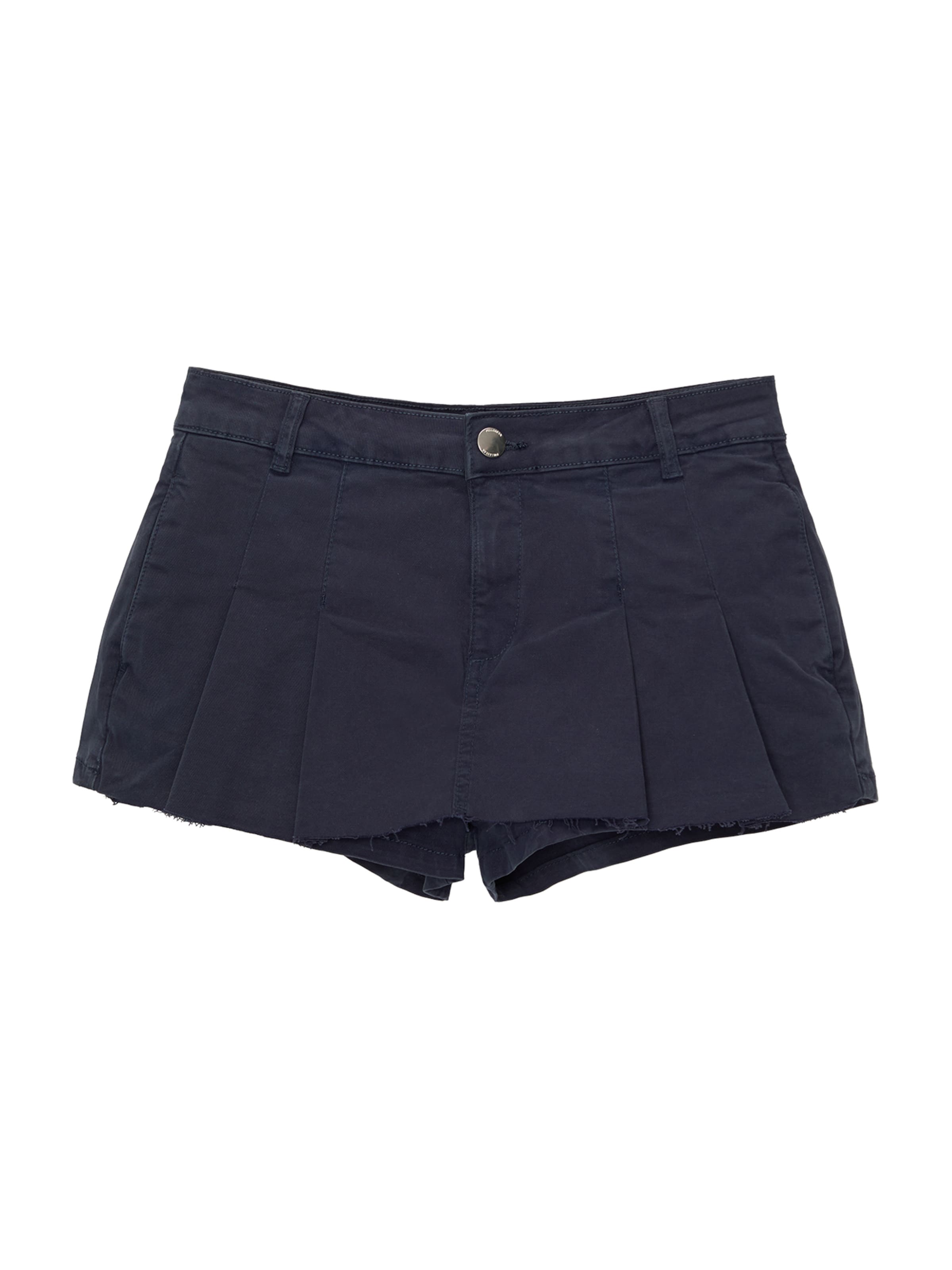 Pull&Bear Regular Trousers in Blue: front