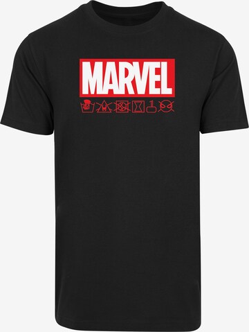F4NT4STIC Shirt 'Marvel' in Zwart: voorkant