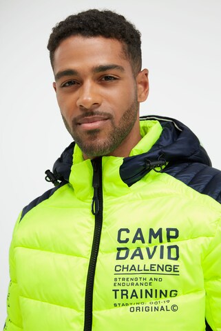 CAMP DAVID Winter Jacket in Yellow: front