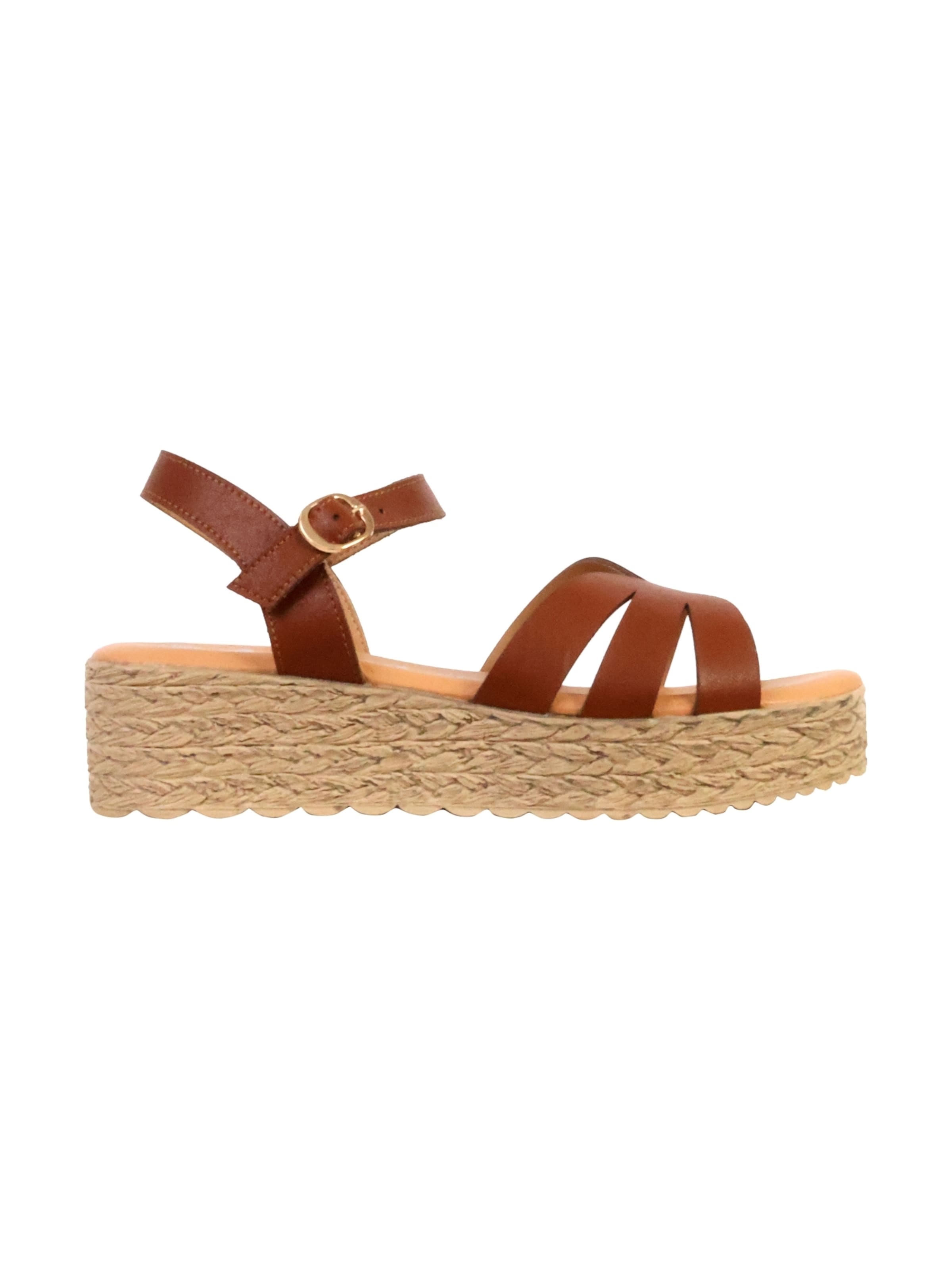 Sandales The Divine Factory en marron