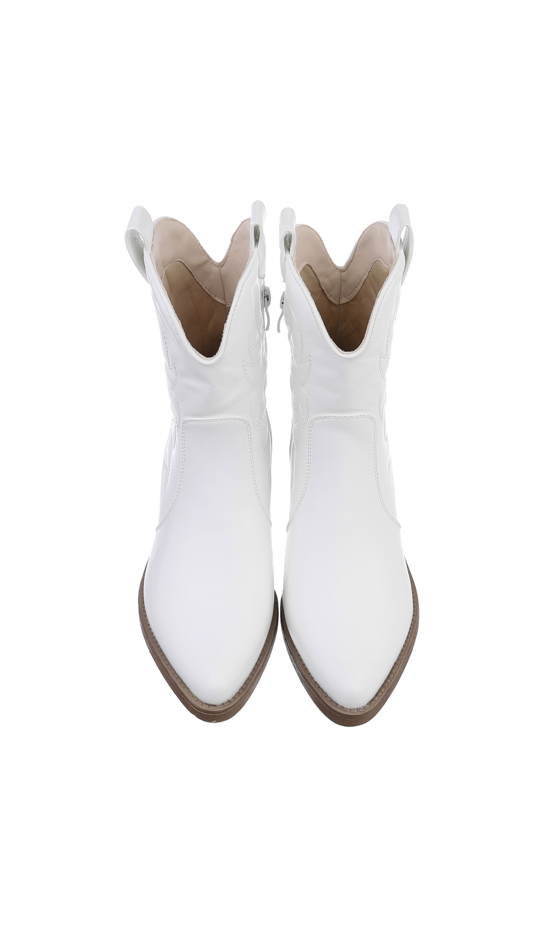 Ital-Design Cowboy Boots in White
