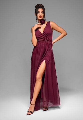 Ombre Evening dress in Red