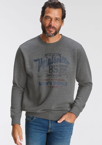 Man's World Sweatshirt in Grey: front