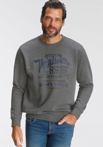 Man's World Sweatshirt in Grey: front