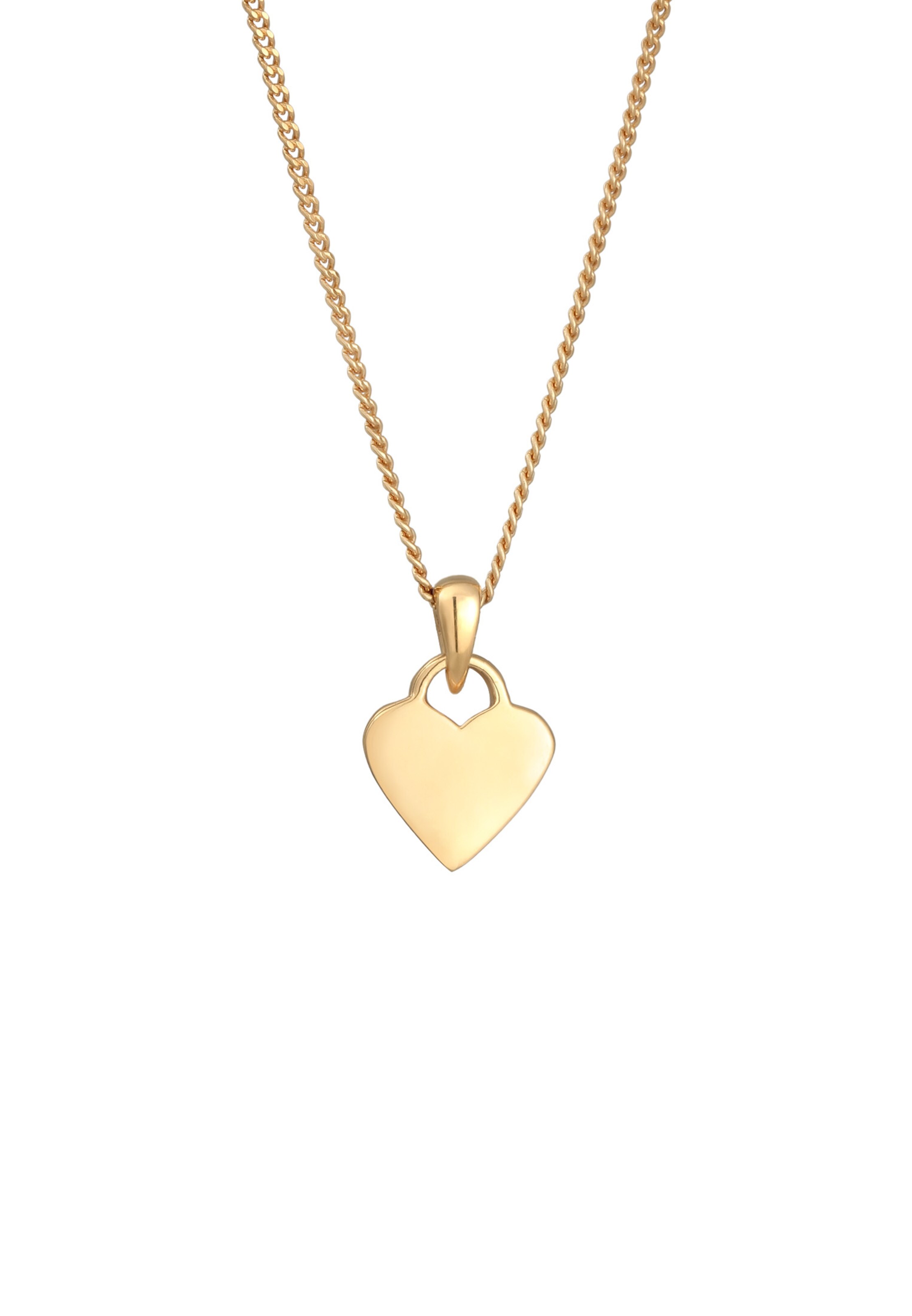 ELLI Ketting 'Herz' in Goud