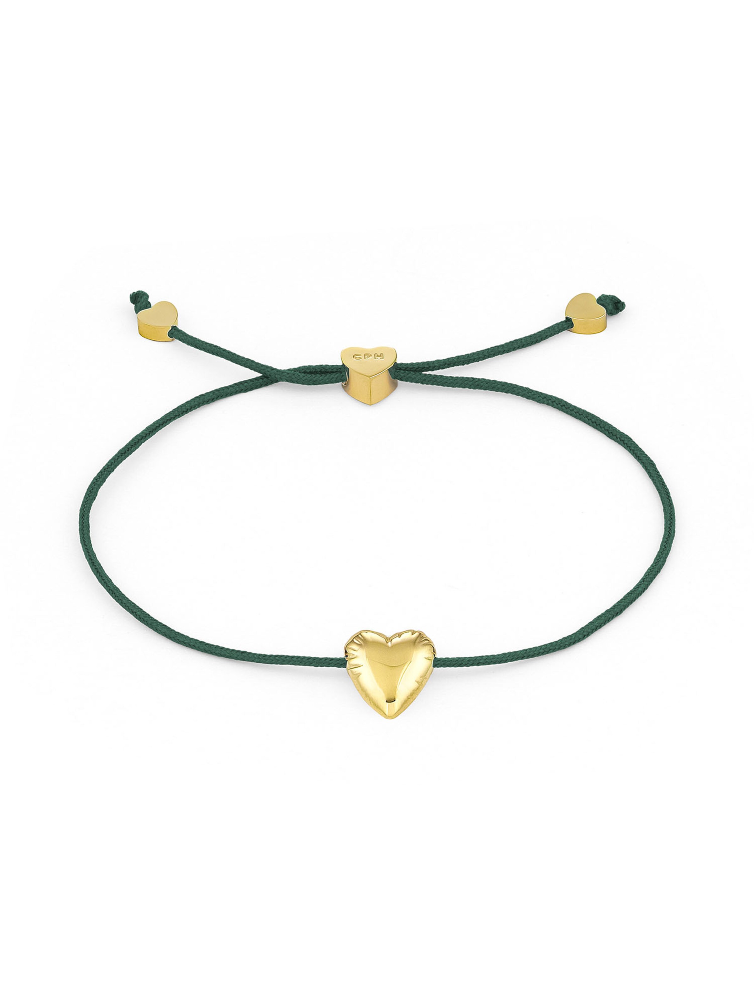 Copenhagen Studios Bracelet 'Balloon Hearts' in Green: front