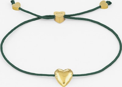 Copenhagen Studios Bracelet 'Balloon Hearts' in One Size in Gold / Dark green, Item view