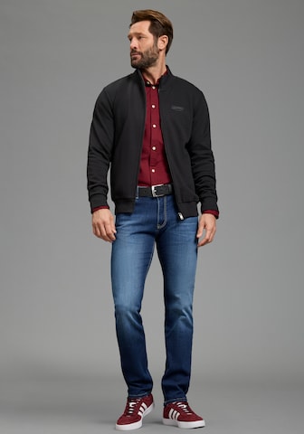 Man's World Sweatjacke in Schwarz