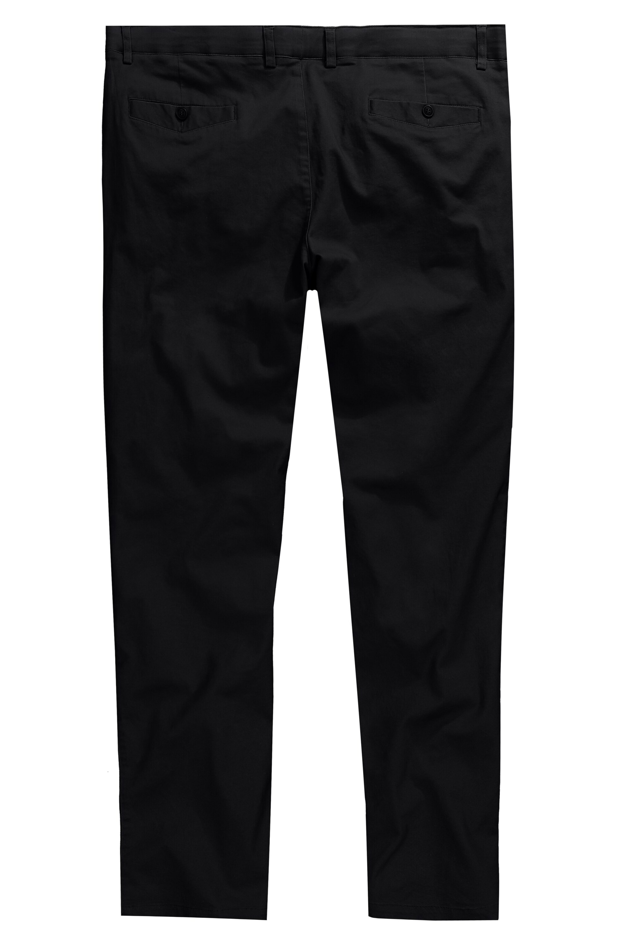 Men Plus Regular Chino in Zwart