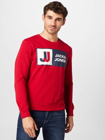 JACK & JONES Sweatshirt i rød: forside