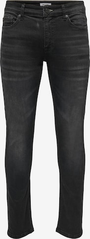 Only & Sons Slim fit Jeans in Black: front