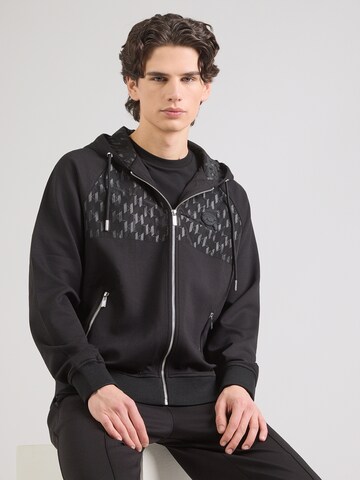 Karl Lagerfeld - Casaco em moletão em preto: frente