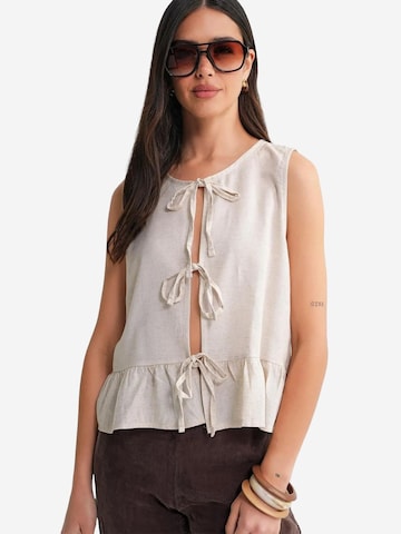 Chemisier MixRay en beige : devant
