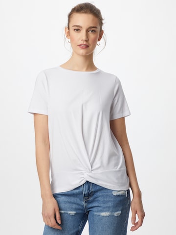 OBJECT Тениска 'Stepnanie' в бяло: отпред