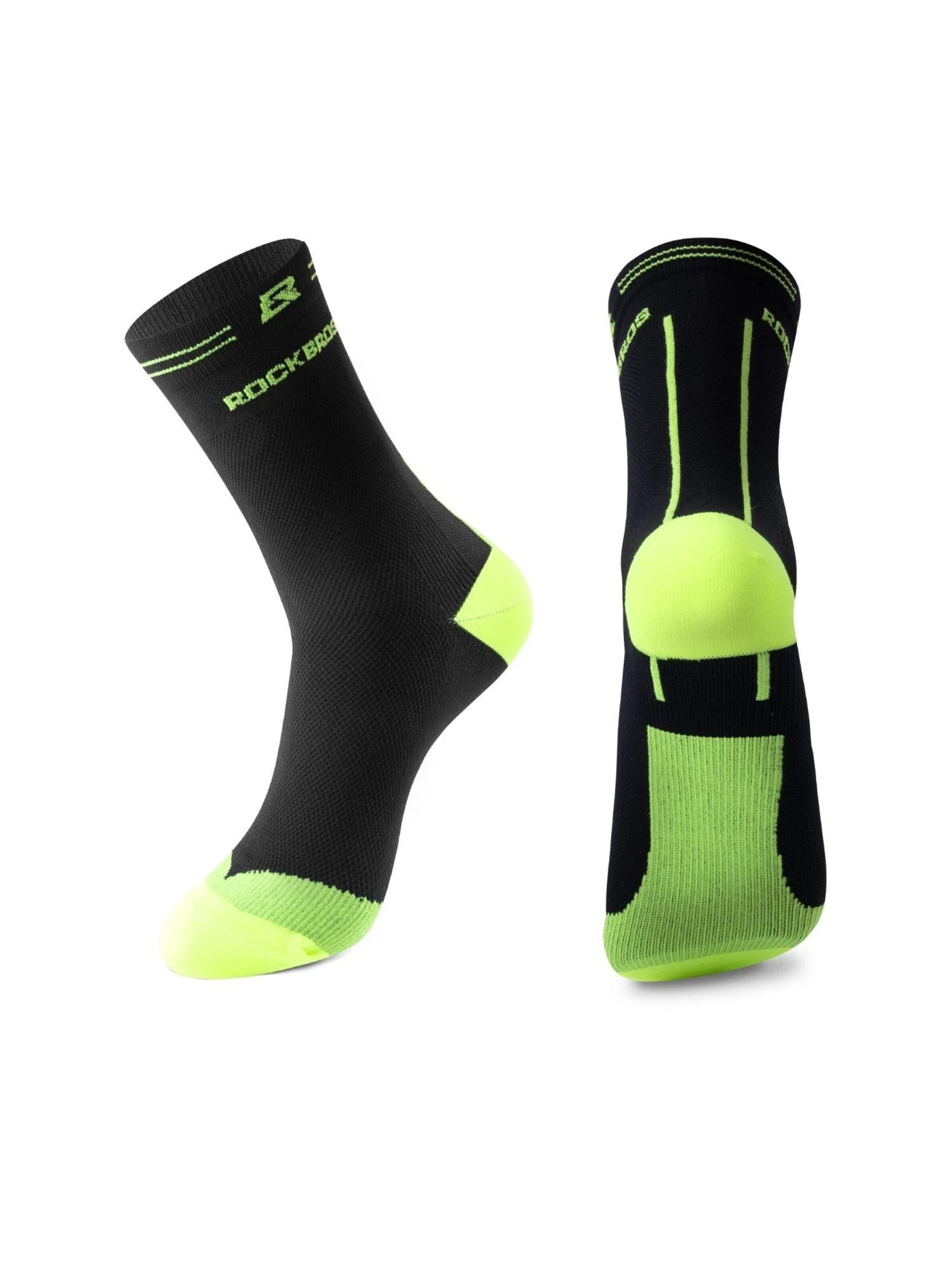 ROCKBROS Athletic Socks '2 Paar Fahrradsocken Unisex Laufsocken' in 35-38 in Light green, Item view