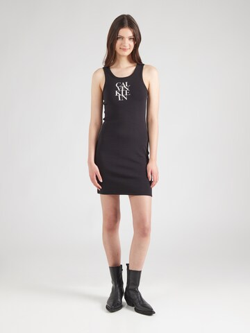 Calvin Klein Jeans Dress in Black: front