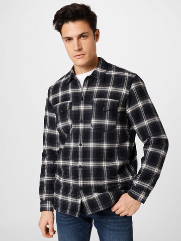 TOM TAILOR DENIM - Ajuste regular Camisa en gris: frente