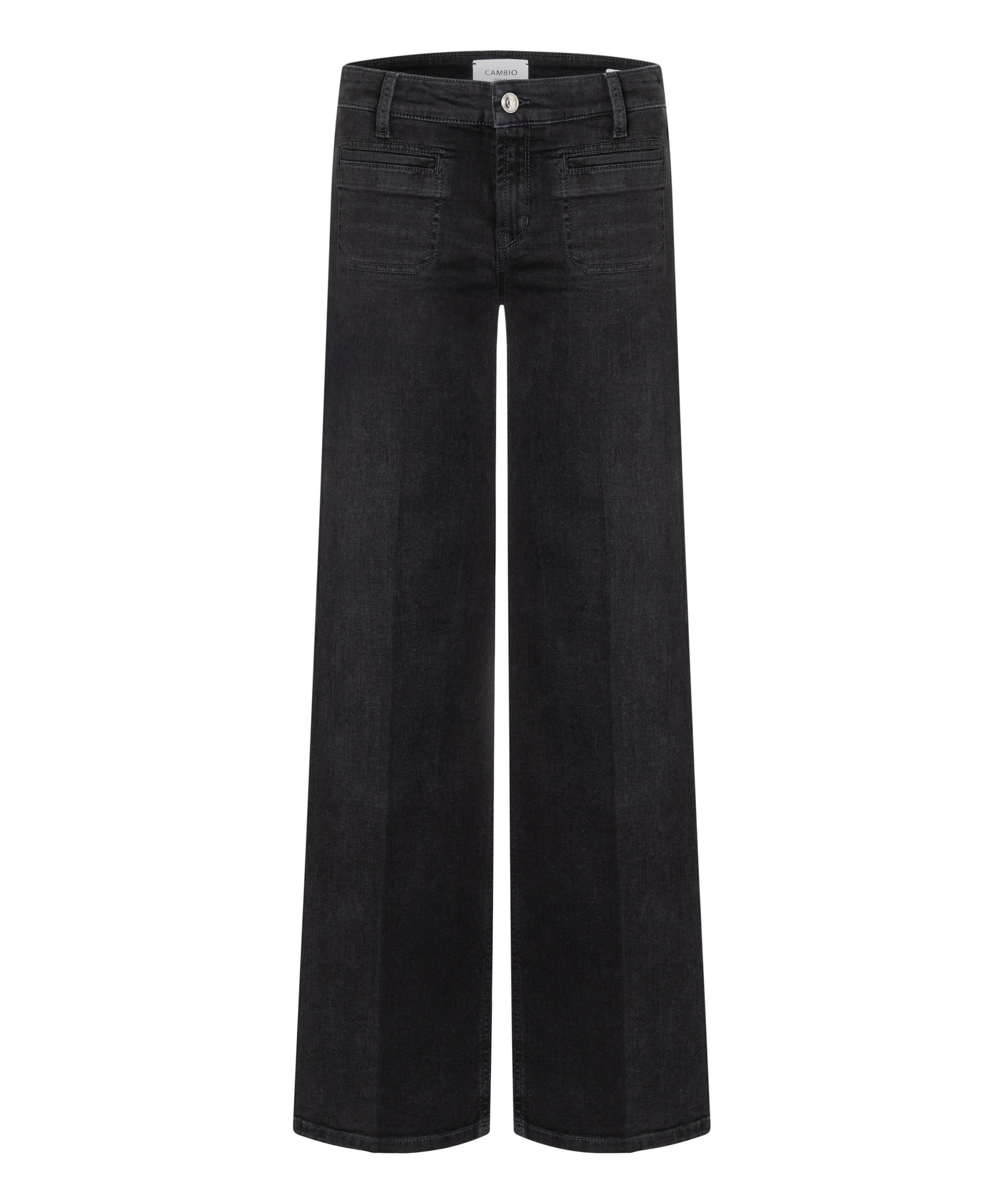 Cambio Regular Jeans 'Tess' in Zwart: voorkant