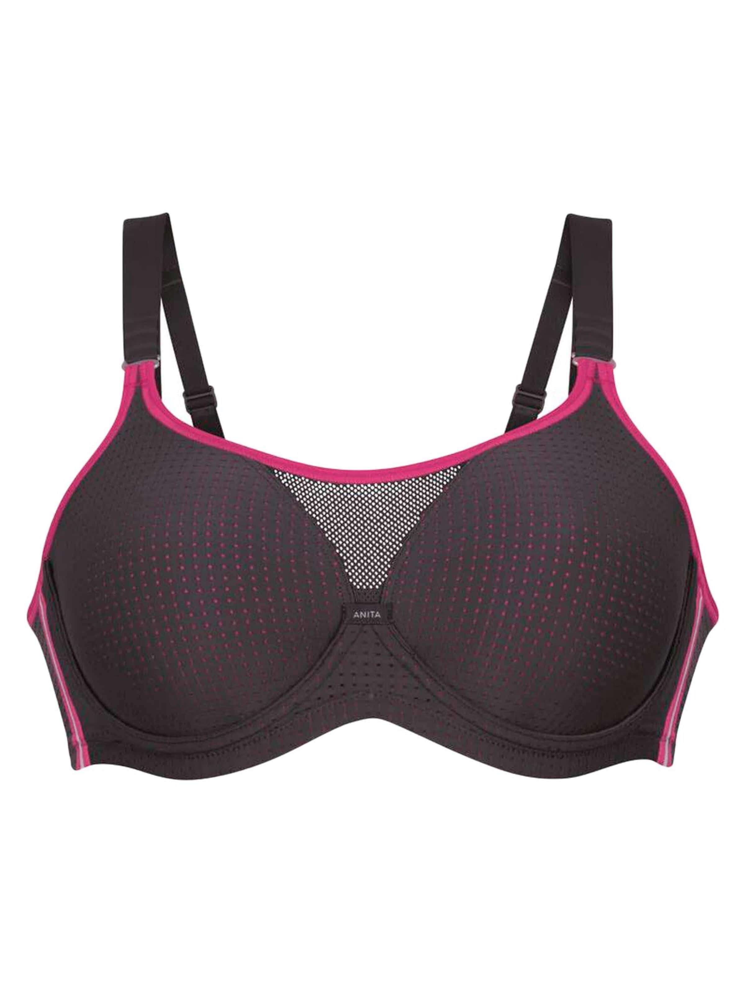 ANITA Bustier BH 'Performance WireX' in Zwart: voorkant