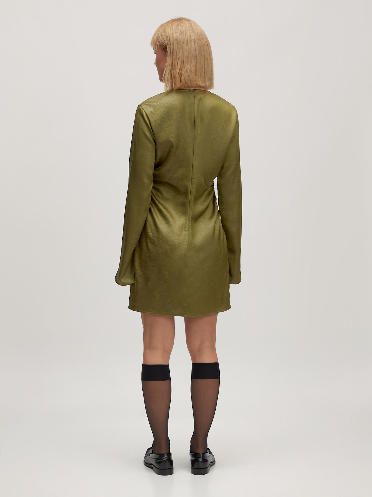 EDITED Cocktailjurk 'Jasmine' Olijfgroen