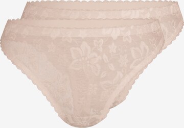 sassa Thong 'HIBISCUS' in Beige: front