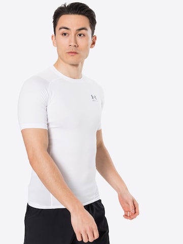 UNDER ARMOUR Performance Shirt in White: front