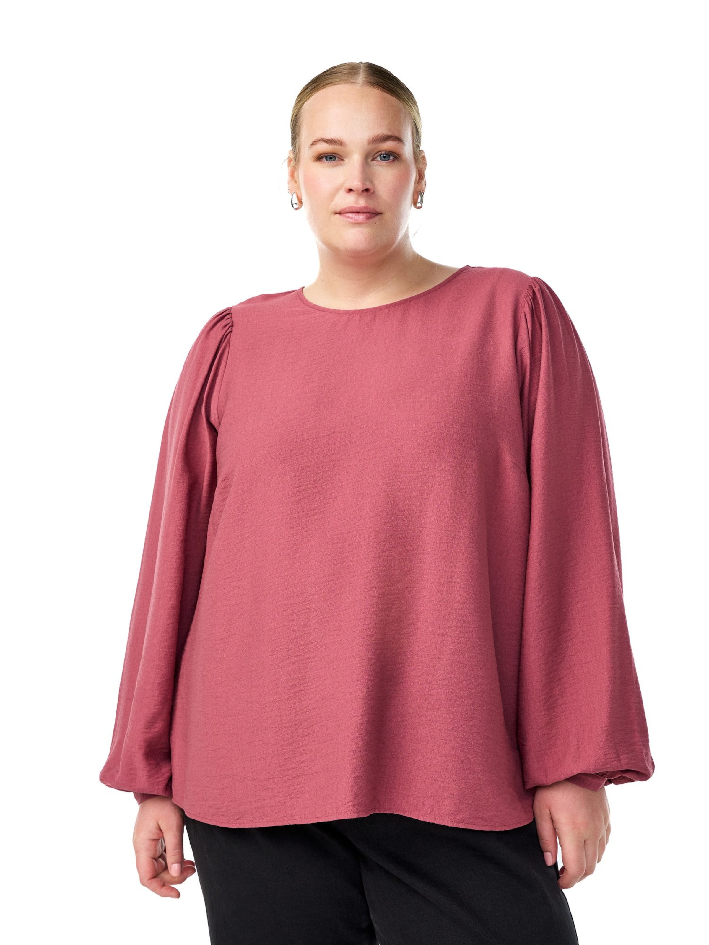 Zizzi Blusen 'Vilma' in Rot: Vorderseite