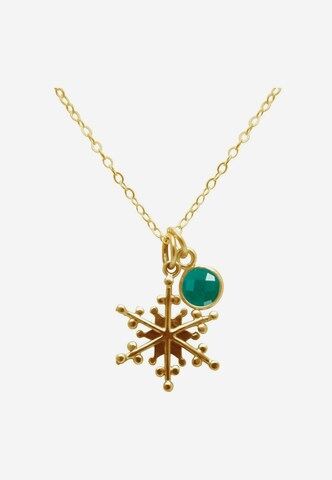 Gemshine Necklace in Gold: front