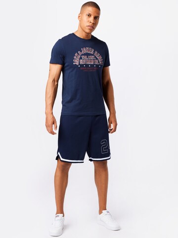 JACK & JONES Loosefit Kalhoty – modrá