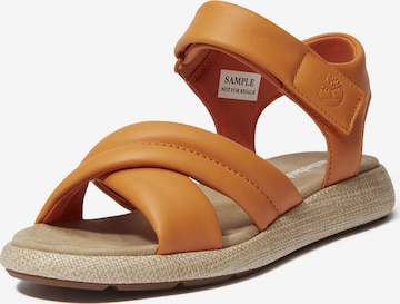 oranžinė TIMBERLAND Basutės su dirželiais: priekis