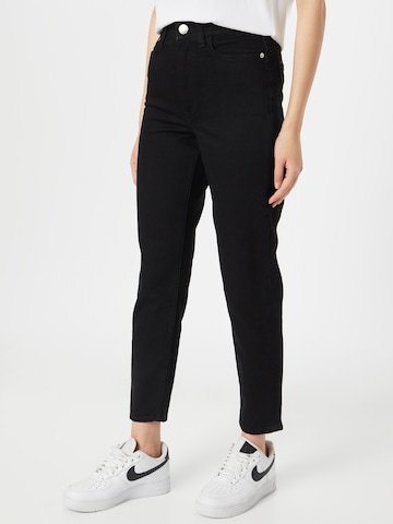 River Island Tapered Jeans in Black: front