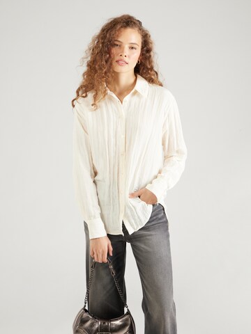 Gina Tricot Bluse in Beige: Vorderseite