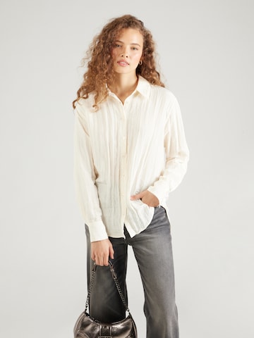 Gina Tricot Bluse in Beige: predná strana