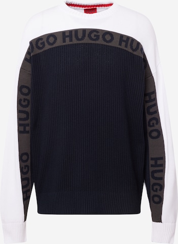 HUGO Red - Pullover em azul: frente