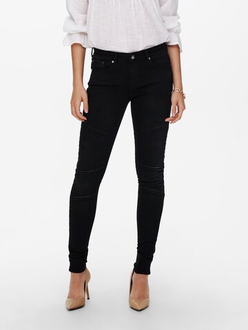 ONLY Skinny Jeans 'Paola' in Zwart: voorkant