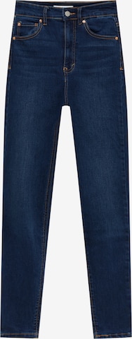 Pull&Bear Skinny Jeans in Blauw: voorkant