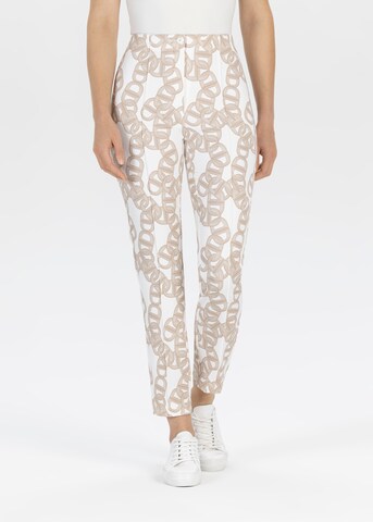 STEHMANN Slim fit Pants in Beige: front