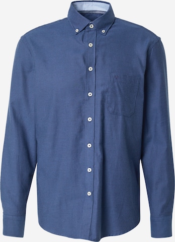 Chemise FYNCH-HATTON en bleu : devant