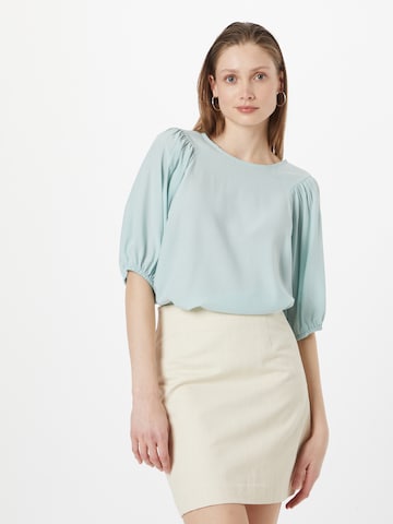 MSCH COPENHAGEN Blouse 'Nianna Melody' in Blauw: voorkant