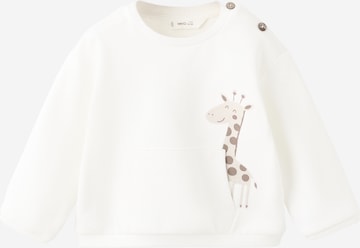MANGO KIDS Collegepaita 'GIRAFFE' värissä valkoinen: etupuoli