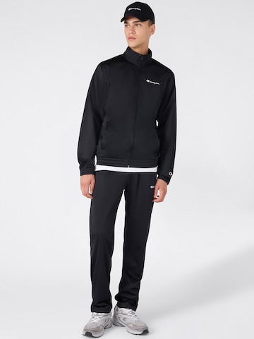 Champion Authentic Athletic Apparel Trainingsanzug in Schwarz: Vorderseite