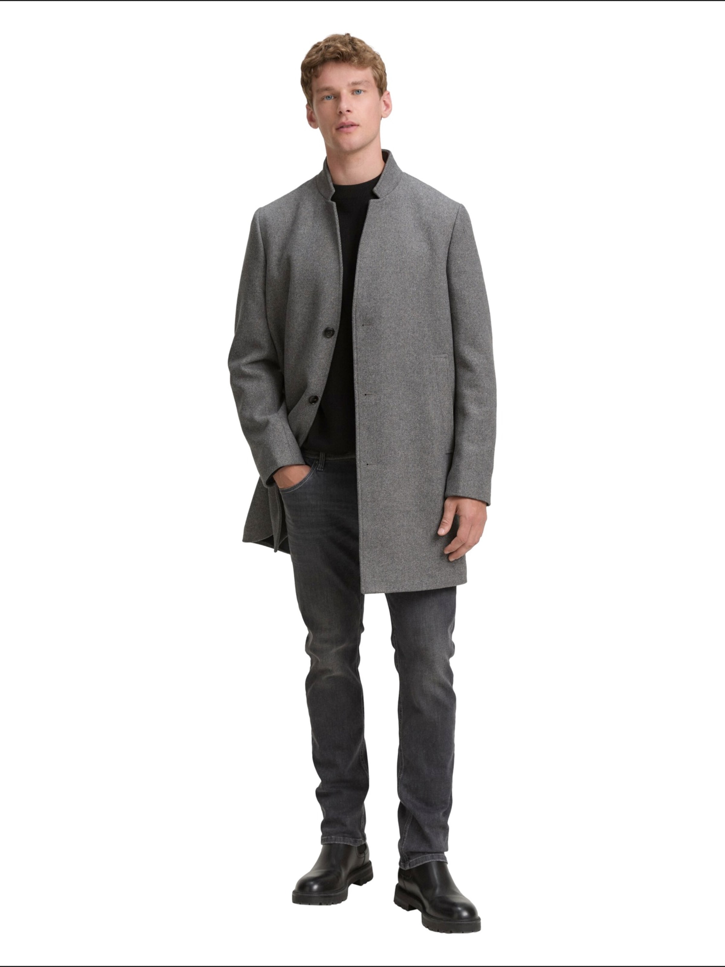 TOM TAILOR DENIM Демисезонное пальто в Серый