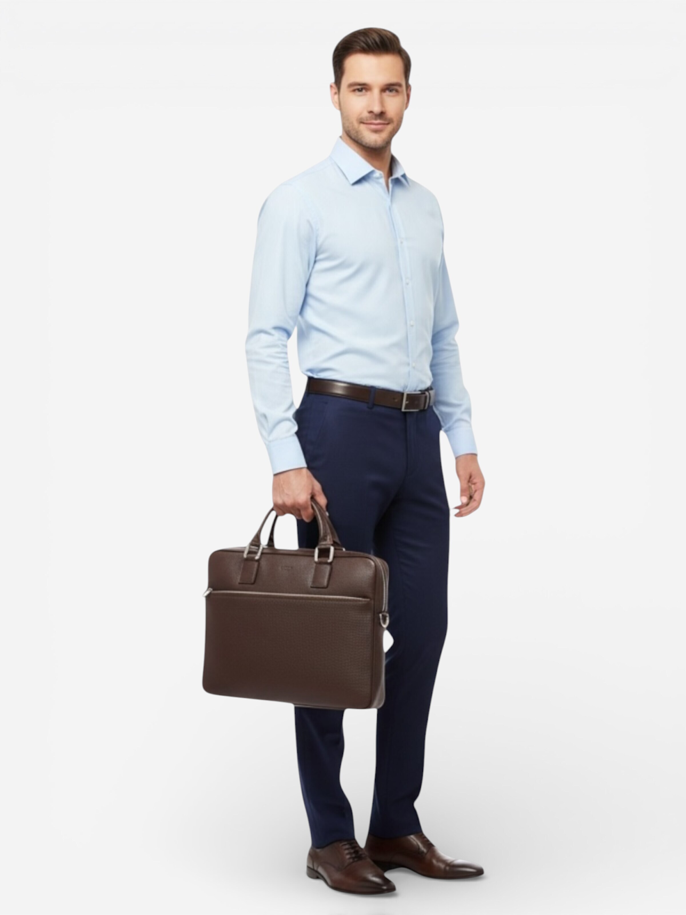 Porte-documents 'Liam New' Cheval Firenze en marron : devant