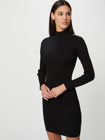 Morgan Stickad klänning 'RMTALA' i svart: framsida